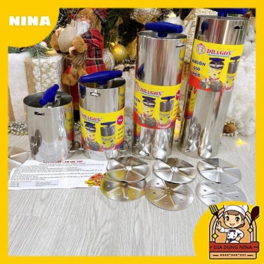 Khuôn Inox Dragon làm giò, chả lụa đa kích cỡ – Cao cấp, giá chỉ 109.900₫
