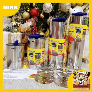 Khuôn Inox Dragon làm giò, chả lụa đa kích cỡ – Cao cấp, giá chỉ 109.900₫