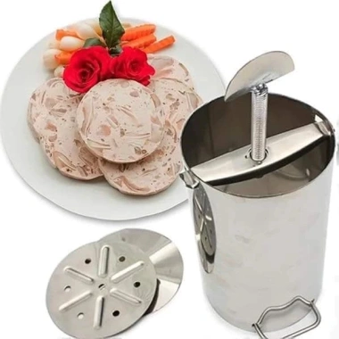 Khuôn inox làm giò lụa, giò xào, chả 0,5kg-1kg tiện dụng - Dụng cụ tết, giảm giá 14.500₫