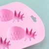 Khuôn Kẹo Chống Dính 6 Lưới Trái Cây Silicon - Đá Khay Thực Phẩm Nướng Sô Cô La Khuôn Cứng 6