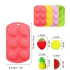 Khuôn Kẹo Chống Dính 6 Lưới Trái Cây Silicon - Đá Khay Thực Phẩm Nướng Sô Cô La Khuôn Cứng 8