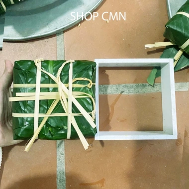 Khuôn làm bánh chưng gỗ nhựa trắng chống nước, công nghệ cắt CNC, đủ size - 18.750 VND