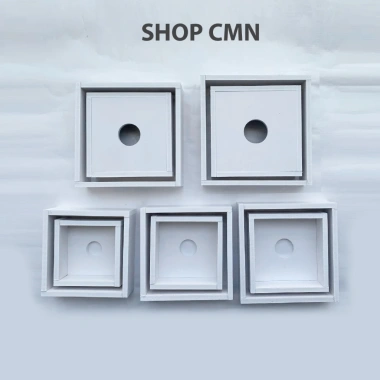 Khuôn làm bánh chưng gỗ nhựa trắng chống nước, công nghệ cắt CNC, đủ size - 18.750 VND