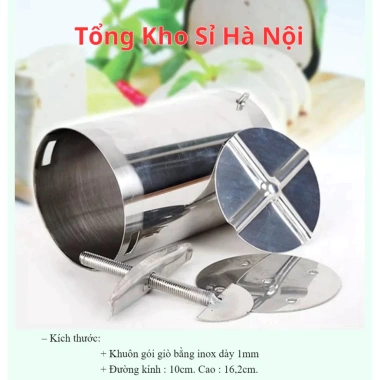 Khuôn làm giò 1kg‑2kg không gỉ, tháo lắp dễ, vệ sinh an toàn – Giò thủ, chả lụa, giò xào