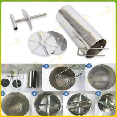 Khuôn làm giò inox 0,5-1kg chuyên nghiệp – Giò chả, giò xào, jambon cao cấp 64k