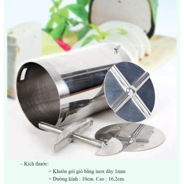Khuôn làm giò inox 1kg-2kg chắc chắn, tiện lợi, dễ tháo lắp - Giá chỉ 47.500₫ 10 Khuôn làm giò inox 1kg-2kg chắc chắn, tiện lợi, dễ tháo lắp - Giá chỉ 47.500₫ 10