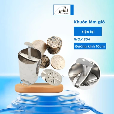 Khuôn làm giò inox 304 1kg - ép giò Tết, giò thủ, chả lụa, giò xào, giá 45.000 VNĐ Huytuan3.010
