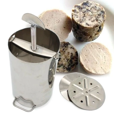 Khuôn làm giò lụa, giò xào, chả inox 0.5kg-1kg tiện dụng Dụng cụ làm giò tết giá 13.500