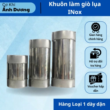 Khuôn làm giò lụa INox Hàng Loại 1 dày dặn với giá 39.102₫, giảm 23%