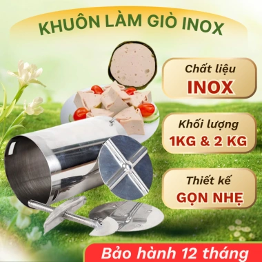 Khuôn làm giò Song Anh 1kg & 2kg inox - Dụng cụ làm giò chả tết, giá chỉ 58.000₫