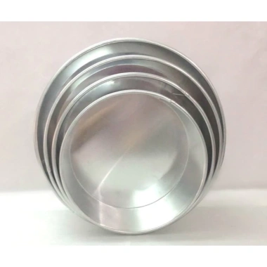 Khuôn nhôm tròn đế liền cao 8cm - Giá 34.000đ, chất liệu dày bền, thích làm bánh 10