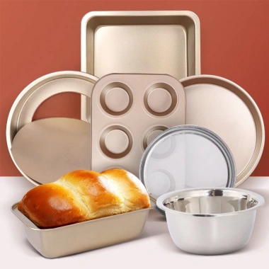 Khuôn Nướng Bánh Chống Dính Cao Cấp – Muffin, Cupcake, Cheesecake, Bánh Mì, Bánh Bông Lan Màu Vàng, Giá 29.000₫ 2