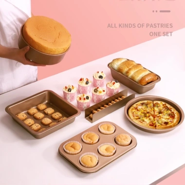 Khuôn Nướng Bánh Chống Dính Cao Cấp – Muffin, Cupcake, Cheesecake, Bánh Mì, Bánh Bông Lan Màu Vàng, Giá 29.000₫ 3