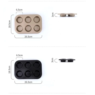 Khuôn Nướng Bánh Chống Dính Cao Cấp – Muffin, Cupcake, Cheesecake, Bánh Mì, Bánh Bông Lan Màu Vàng, Giá 29.000₫ 9
