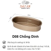Khuôn nướng bánh mì hoa cúc oval D08 - Chống dính, dễ làm bánh mì ngon, giá 27.000₫ 10