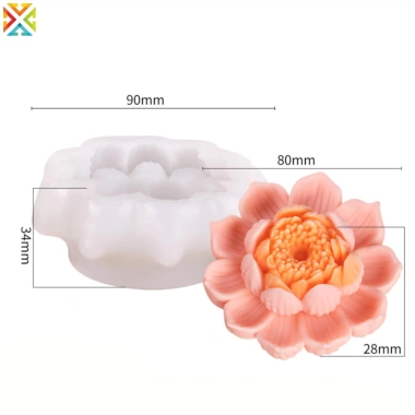 Khuôn Silicon 3D Hoa Sen Nến và Hoa Hồng - Nhựa cao cấp, làm bánh đẹp, chỉ 79.550đ