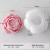 Khuôn Silicon DIY Hoa Pha Lê Nhựa 3D Thơm Nến Hoa Hồng, Mousse, Bánh Sô Cô La 8