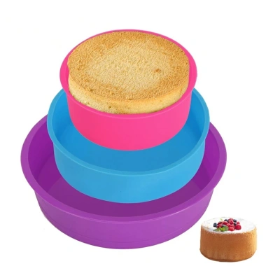 Khuôn Silicon Hình Tròn 4-6-8 Inch – Đánh Bánh Nướng Không Dính, Giá 25.000₫