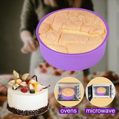 Khuôn Silicon Hình Tròn 4-6-8 Inch – Đánh Bánh Nướng Không Dính, Giá 25.000₫