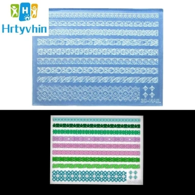 Khuôn Silicon Hrtyvhin Đa Năng 3D Móng Tay Nghệ Thuật DIY Bền Dễ Dùng Giá Ưu Đãi