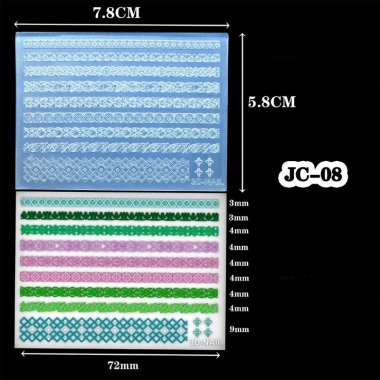 Khuôn Silicon Hrtyvhin Đa Năng 3D Móng Tay Nghệ Thuật DIY Bền Dễ Dùng Giá Ưu Đãi