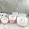Khuôn Silicone 3 kích cỡ làm chậu hoa đất sét và resin linh hoạt giảm giá 19%