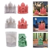 Khuôn Silicone 3D Lâu Đài Đa Năng Nhựa Dính Đúc Thạch Giá Ưu Đãi 194.383₫