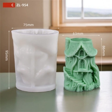 Khuôn Silicone 3D Lâu Đài Đa Năng Nhựa Dính Đúc Thạch Giá Ưu Đãi 194.383₫ 2