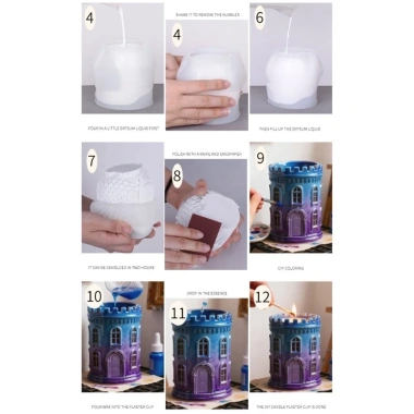 Khuôn Silicone tạo hình hoa cho xi măng nghệ thuật – Dễ tháo, chi tiết, chỉ 137.830₫ 9