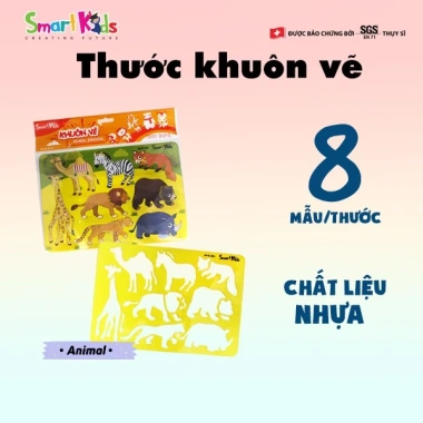Khuôn vẽ SMARTKIDS SK-RL3.002 Animal nhựa – Dễ dùng cho bé mẫu giáo & cấp 1, giá 15.300₫ 2 Khuôn vẽ SMARTKIDS SK-RL3.002 Animal nhựa – Dễ dùng cho bé mẫu giáo & cấp 1, giá 15.300₫ 2