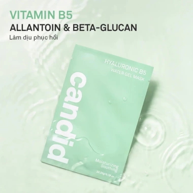 Khuyến mãi Mặt nạ B5 Candid Hyaluronic Water Gel Mua 10 tặng 3 hộp 10 miếng
