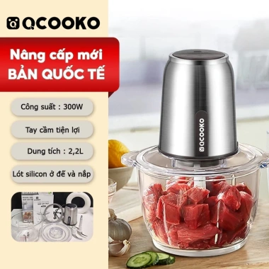 Khuyến mãi Máy xay thịt QCOOKO QO-J22E 2.2L inox SUS304 4 lưỡi dao 389.000 VND 10 Khuyến mãi Máy xay thịt QCOOKO QO-J22E 2.2L inox SUS304 4 lưỡi dao 389.000 VND 10