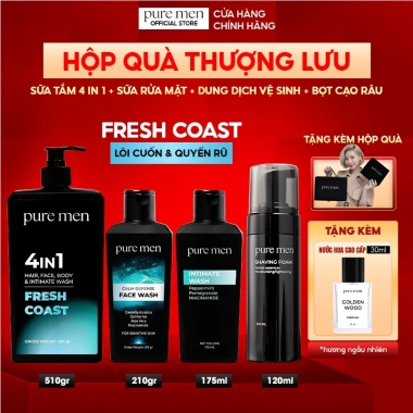 Khuyến mãi nước hoa: Kem Bọt Cạo Râu Nam Thuần Chay Pure Men 120ml - Dưỡng ẩm, Mềm râu, Sáng da, Giá chỉ 109.000 VND