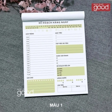 Khuyến mãi Sổ Tay Nhật Ký và Kế Hoạch Mục Tiêu 100 Trang A4-A5 - Giá chỉ 28.500đ