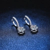 Khuyên tai bạc 925 mạ vàng trắng vòng tròn chốt bấm dáng rơi mặt vuông - DUYSON SILVER (1 Đôi) giá 800.000₫ 5