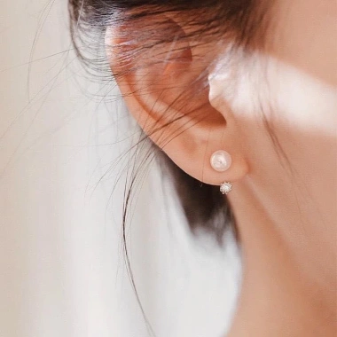 Khuyên Tai Bạc Nữ 2 Kiểu Đa Dạng - Bông Tai Cao Cấp TUNA SILVER, Cam Kết Chuẩn Bạc 6