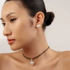 Khuyên tai bạc nữ hình trái tim Jesmee Eros chạm khắc gân sọc - Giá ưu đãi 289k 6