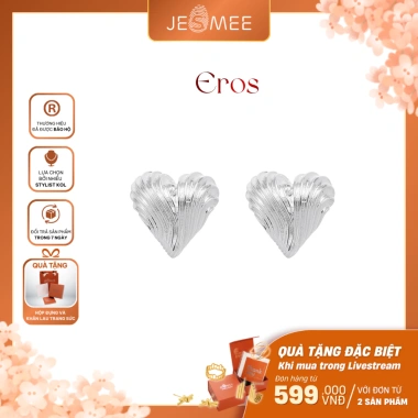Khuyên tai bạc nữ hình trái tim Jesmee Eros chạm khắc gân sọc - Giá ưu đãi 289k 9 Khuyên tai bạc nữ hình trái tim Jesmee Eros chạm khắc gân sọc - Giá ưu đãi 289k 9