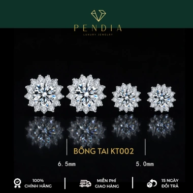 Khuyên Tai Bạc Nữ Hoa Hướng Dương Xi Vàng Trắng 6,5 Ly - PENDANT Giảm Giá 249k 3 Khuyên Tai Bạc Nữ Hoa Hướng Dương Xi Vàng Trắng 6,5 Ly - PENDANT Giảm Giá 249k 3