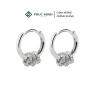 Khuyên tai bạc nữ PMJ93 vòng tròn nạm đá san - Thanh lịch, chỉ 439.000₫