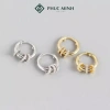 Khuyên tai bạc nữ PMJ93 vòng tròn nạm đá san - Thanh lịch, chỉ 439.000₫ 3