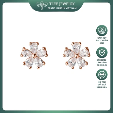 Khuyên tai bạc nữ TLEE bông hoa năm cánh - Nữ tính sang trọng, chỉ 182.000₫ 9 Khuyên tai bạc nữ TLEE bông hoa năm cánh - Nữ tính sang trọng, chỉ 182.000₫ 9
