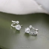 Khuyên tai bạc nữ TLEE - Bông tai hoa hồng kép cách điệu, nữ tính, giảm còn 384.000₫ 3
