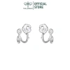 Khuyên tai bạc nữ TLEE - Bông tai hoa hồng kép cách điệu, nữ tính, giảm còn 384.000₫ 7