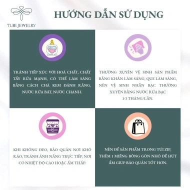 Khuyên tai bạc nữ TLEE cánh hoa đào hồng phai chốt ren bi xinh xắn giá 384.000₫