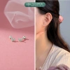 Khuyên tai bạc nữ TLEE đa dạng hình mặt đính đá chốt ren bi Giá 312.000đ 10
