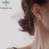 Khuyên tai bạc nữ TLEE mặt vuông kép nạm đá sang trọng - Giá ưu đãi 208.000đ 9