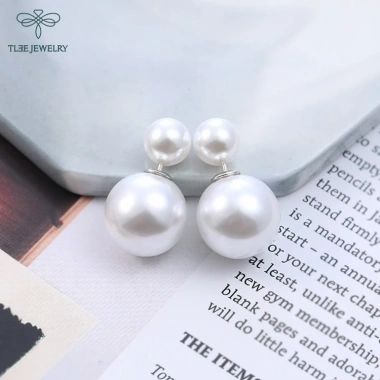 Khuyên tai bạc nữ TLEE ngọc trai nhân tạo B186 - Giá chỉ 416.000 VNĐ, giảm 20%