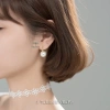 Khuyên tai bạc nữ TLEE - Trái chót khóa cài hạt to sang trọng, giảm giá 20% chỉ 468k 5