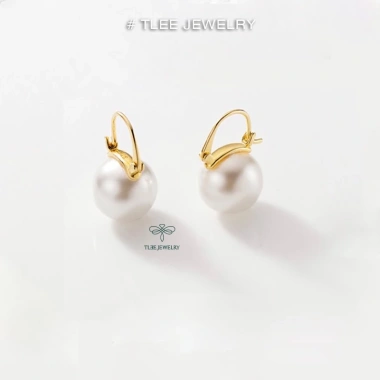 Khuyên tai bạc nữ TLEE - Trái chót khóa cài hạt to sang trọng, giảm giá 20% chỉ 468k